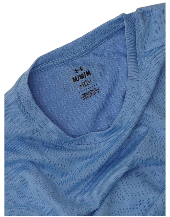 T-shirt da uomo Under Armour Top blu medio geometrico
