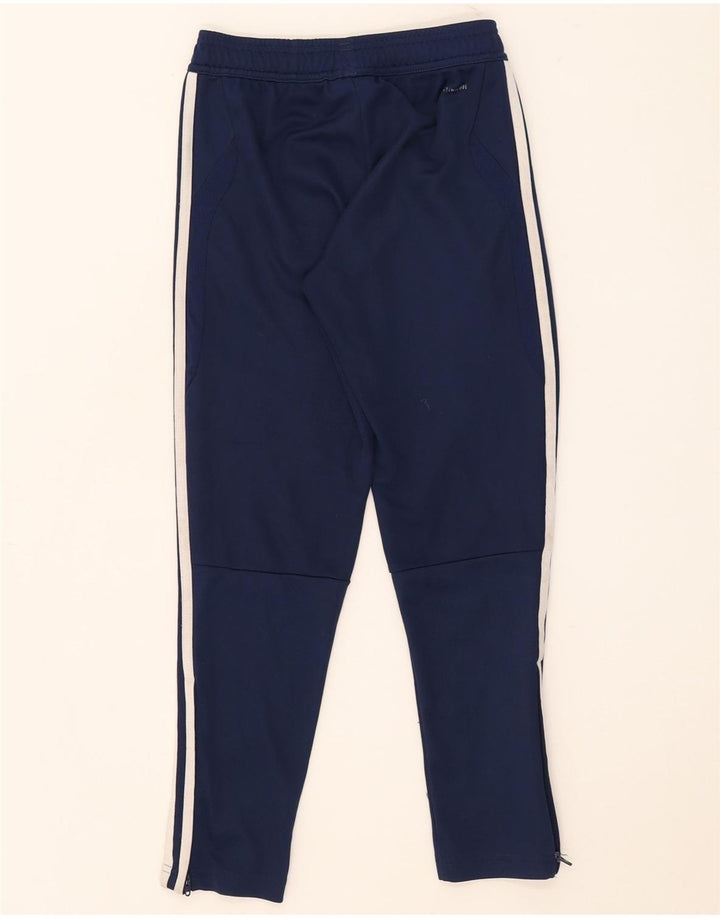 Pantaloni della tuta Adidas Climacool da ragazzo 9-10 anni in poliestere blu navy
