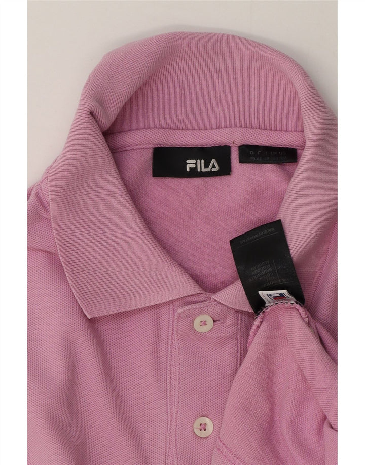 Polo da uomo Fila Small in cotone rosa