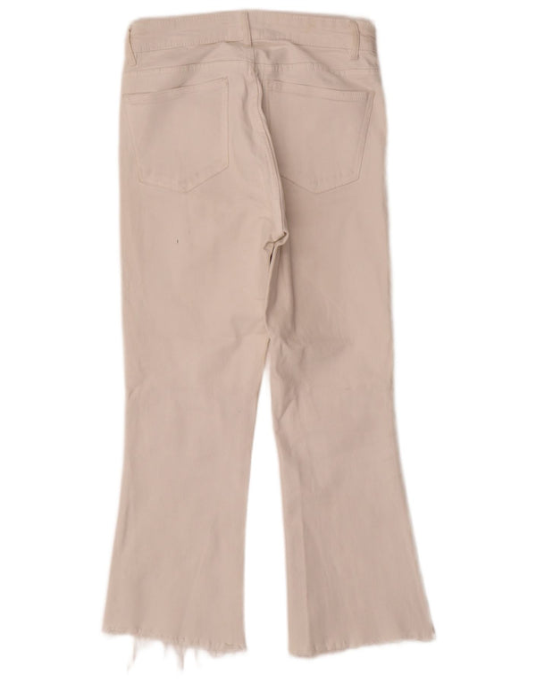 Jeans Bootcut da donna Zara EU 36 XS W26 L24 Cotone bianco