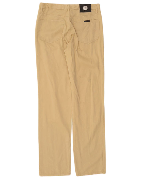 Pantaloni Casual Dritti Uomo Trussardi W34 L32 Cotone Beige
