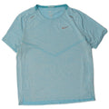 T-shirt Nike da uomo Dri Fit, top grande, in poliestere gessato blu