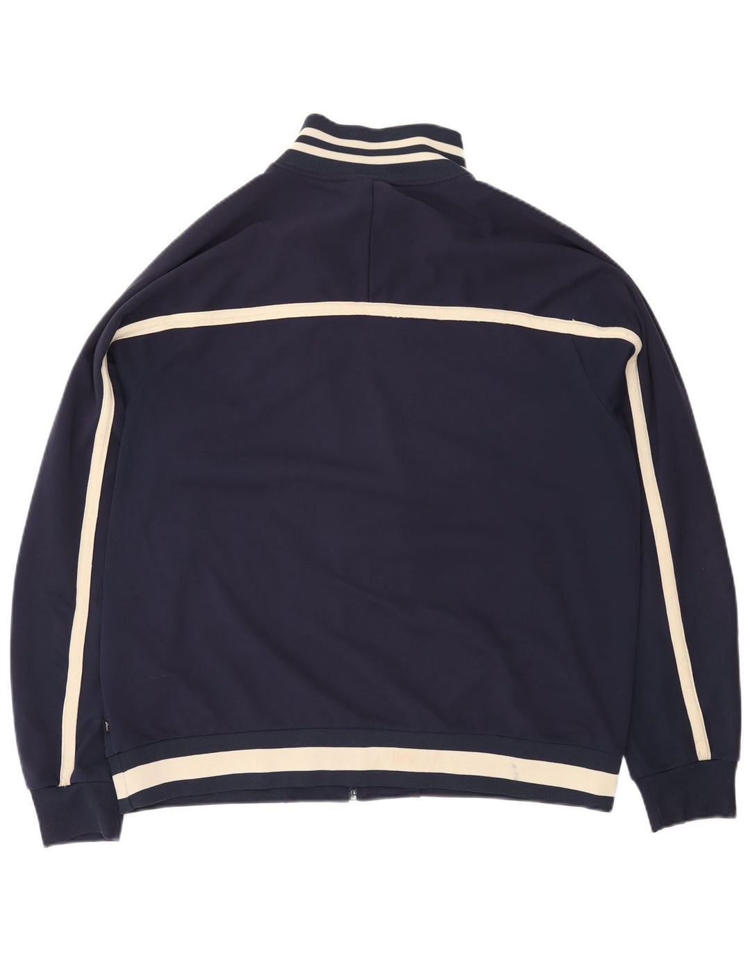 Giacca da ginnastica ASICS da uomo XL in poliestere color block blu navy