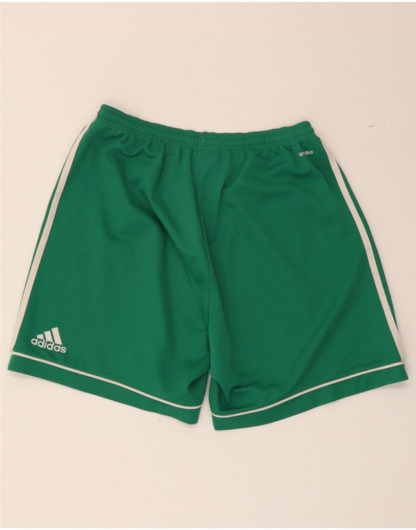 Pantaloncini sportivi Adidas Climalite da uomo in poliestere verde medio