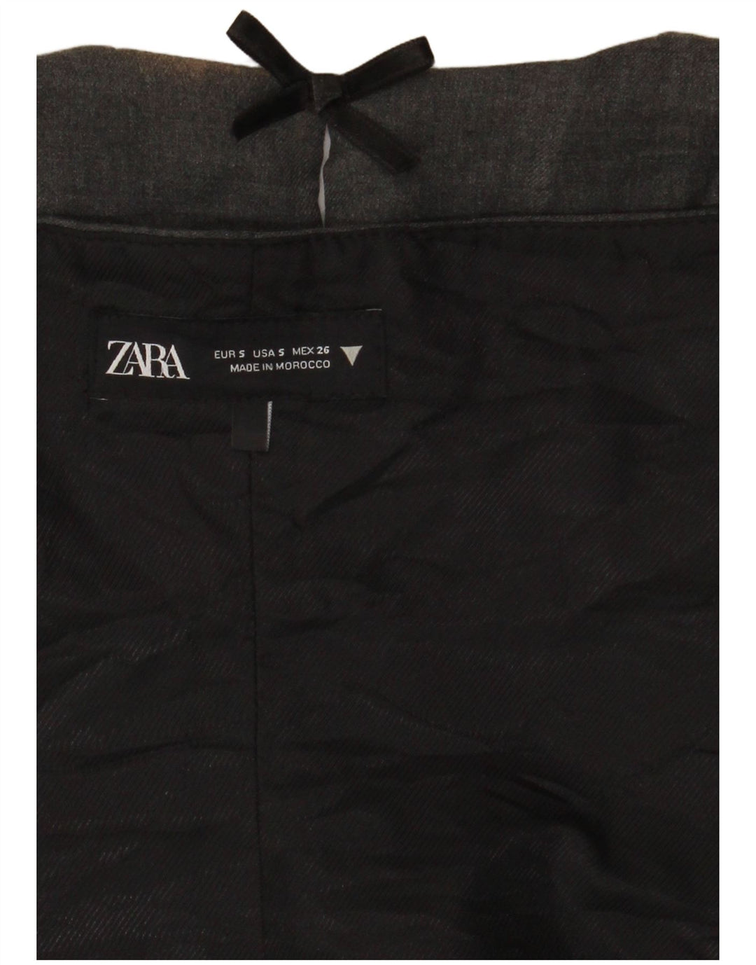 Top corto alla caviglia da donna Zara UK 8 piccolo grigio