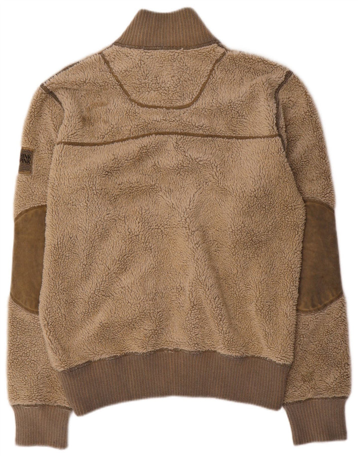 Giacca in pile da uomo Think Pink UK 38 Acrilico beige medio