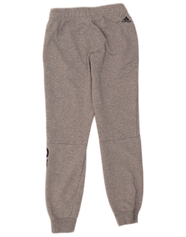 Pantaloni da tuta con grafica Adidas da donna Joggers UK 8/10 Small Grey Flecked