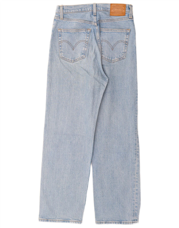 Jeans dritti effetto consumato Ribcage da donna Levi's W26 L27 cotone blu