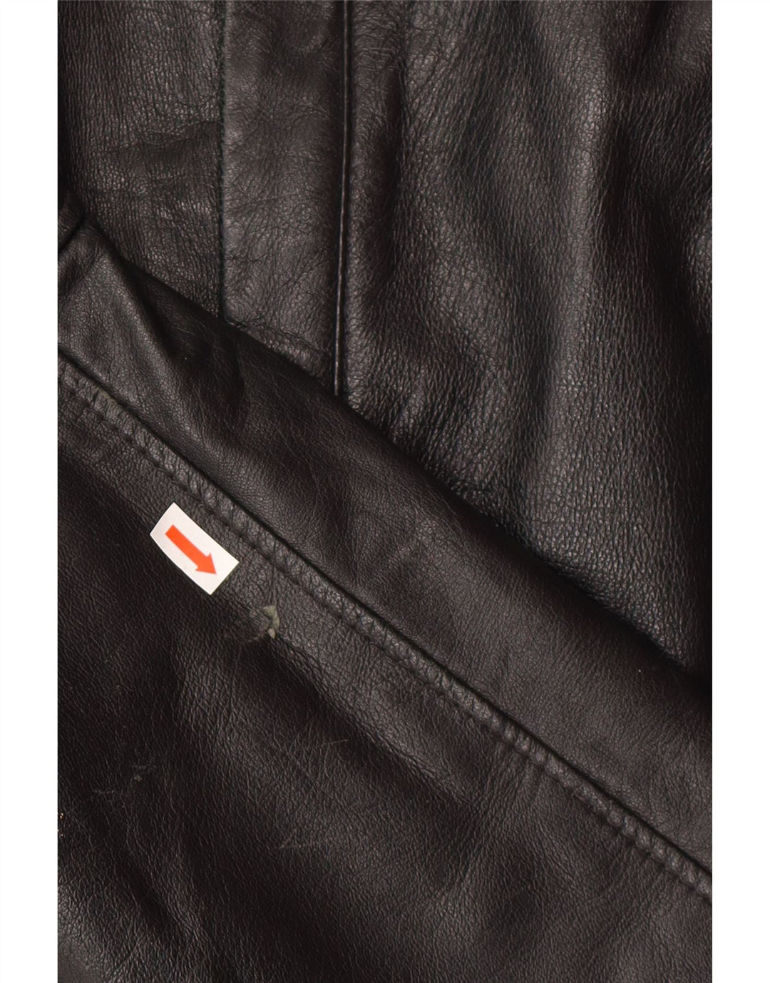 Giacca in pelle vintage da uomo IT 50 grande nera