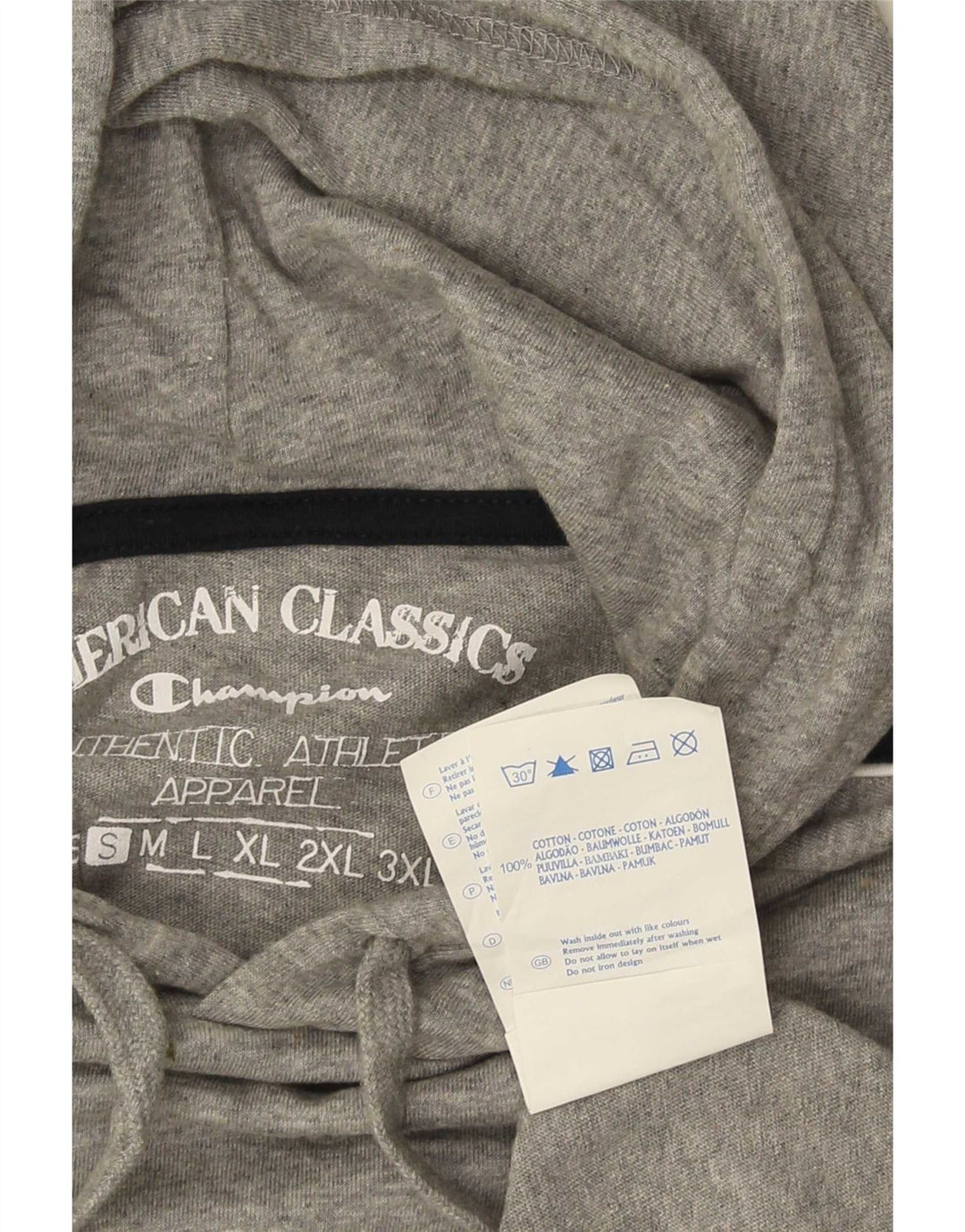 Felpa con cappuccio da uomo Champion Small in cotone color block grigio