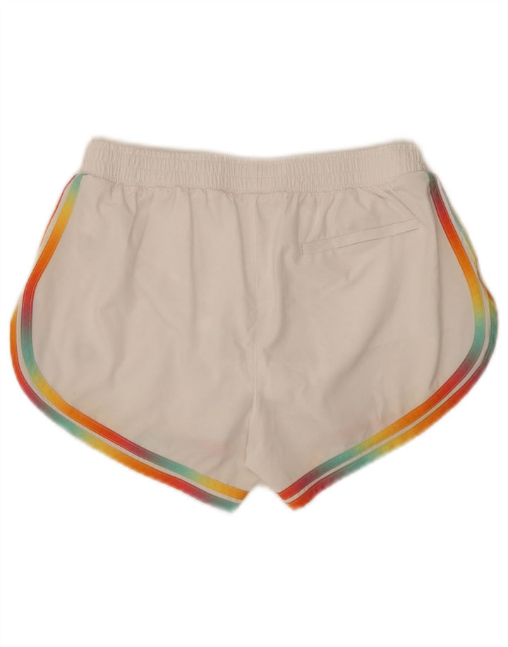 Pantaloncini sportivi da donna Champion UK 8 Small Poliestere color block bianco