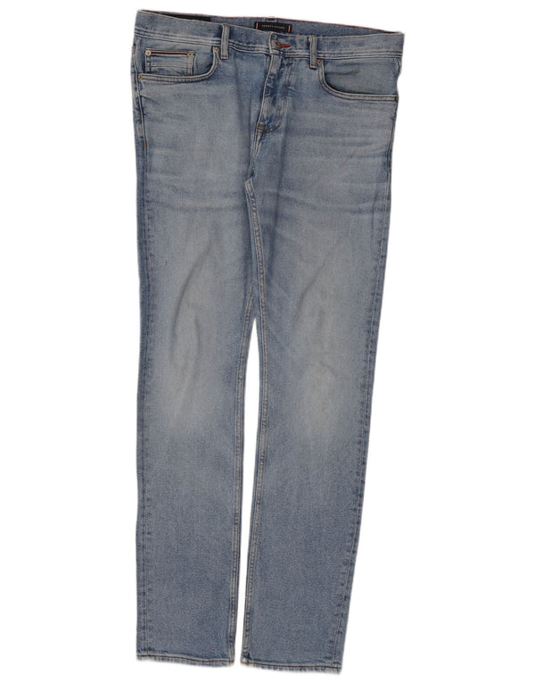 Jeans skinny Layton da uomo Tommy Hilfiger W34 L32 cotone blu