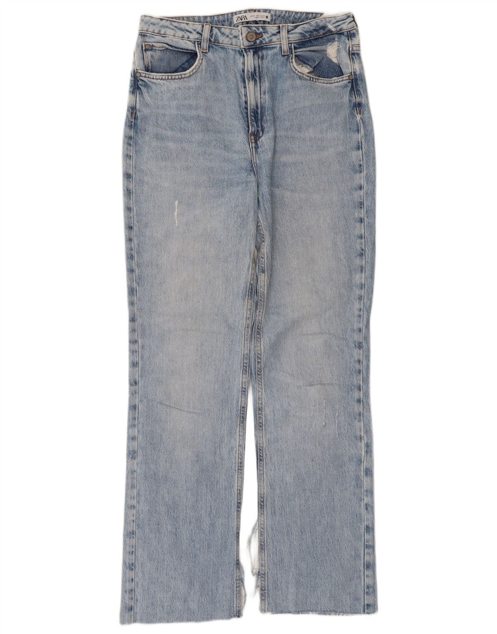 Jeans dritti da donna Zara EU 40 medio W30 L28 cotone blu