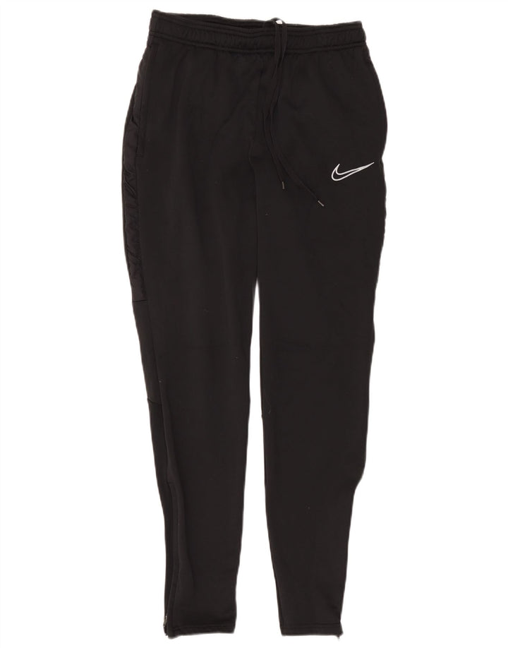 Pantaloni da tuta Nike Dri Fit da donna UK 10 Small Nero Poliestere