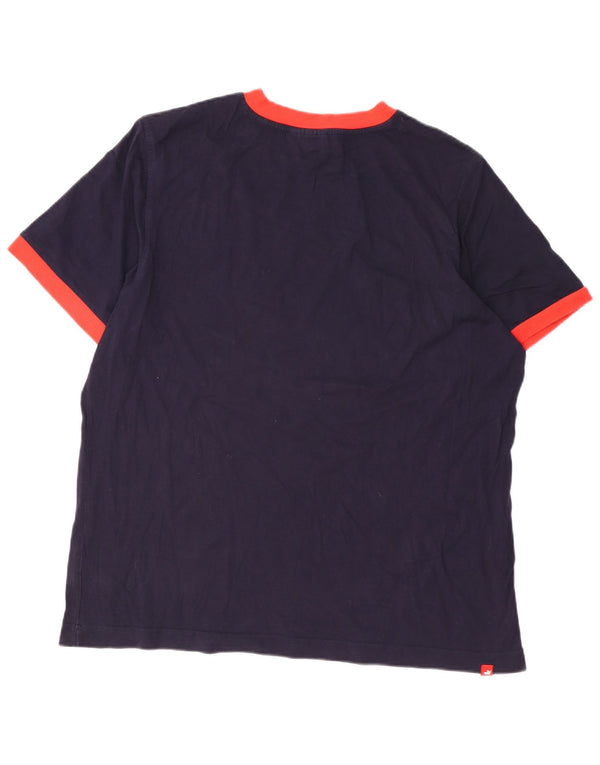 T-shirt grafica da uomo PUMA Top 2XL cotone blu navy
