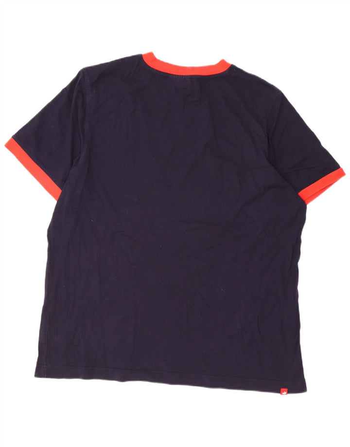 T-shirt grafica da uomo PUMA Top 2XL cotone blu navy