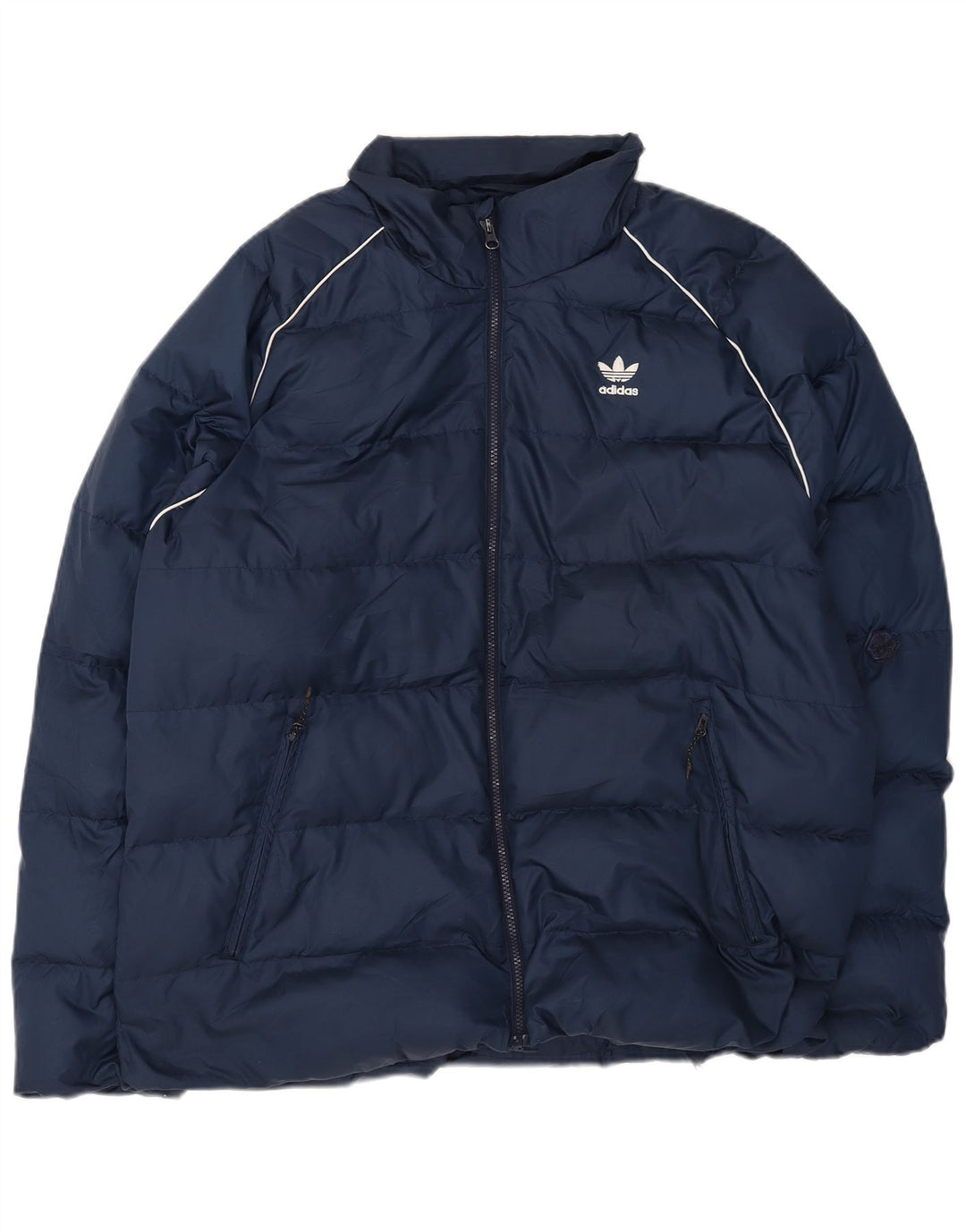 Giacca imbottita da uomo Adidas UK 42 XL poliestere blu navy