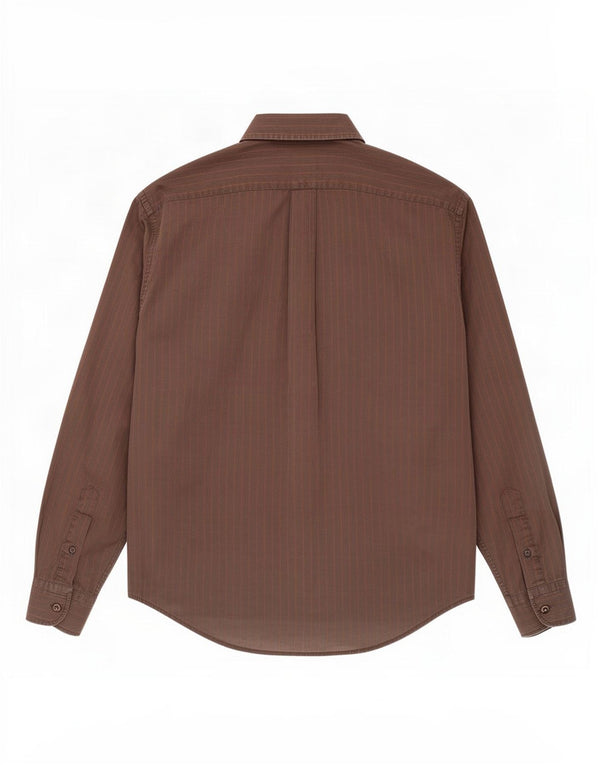 Camicia da uomo Harmont & Blaine XL in cotone gessato marrone