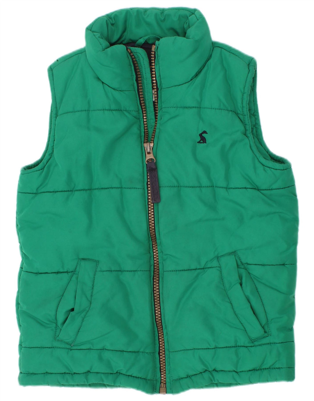 Gilet imbottito per ragazzi Joules 2-3 anni in poliestere verde