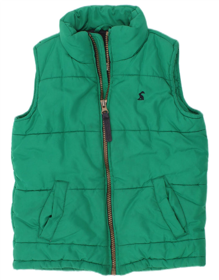 Gilet imbottito per ragazzi Joules 2-3 anni in poliestere verde