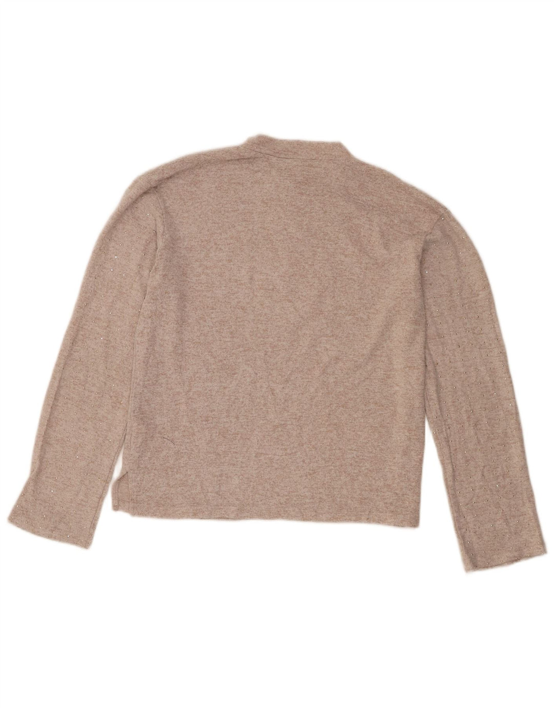 Top Zara Bambina Manica Lunga 13-14 Anni Poliestere Beige
