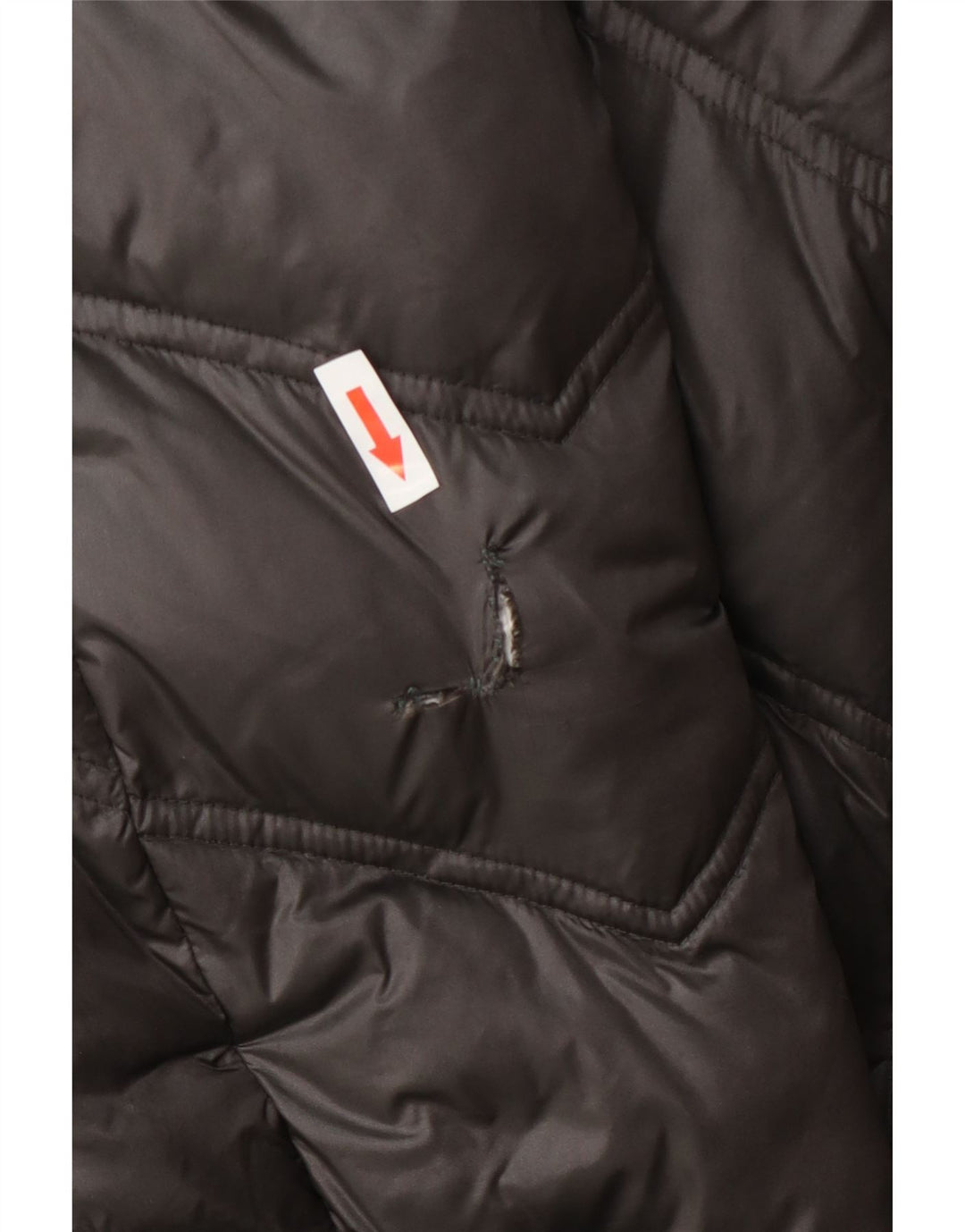 Cappotto imbottito con cappuccio da donna Michael Kors UK 10 piccolo nylon grigio