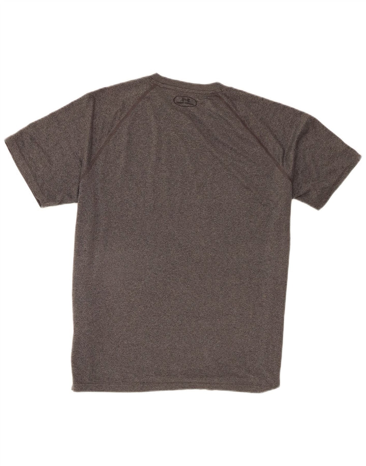 T-shirt da uomo Under Armour Top grande in poliestere chiazzato grigio