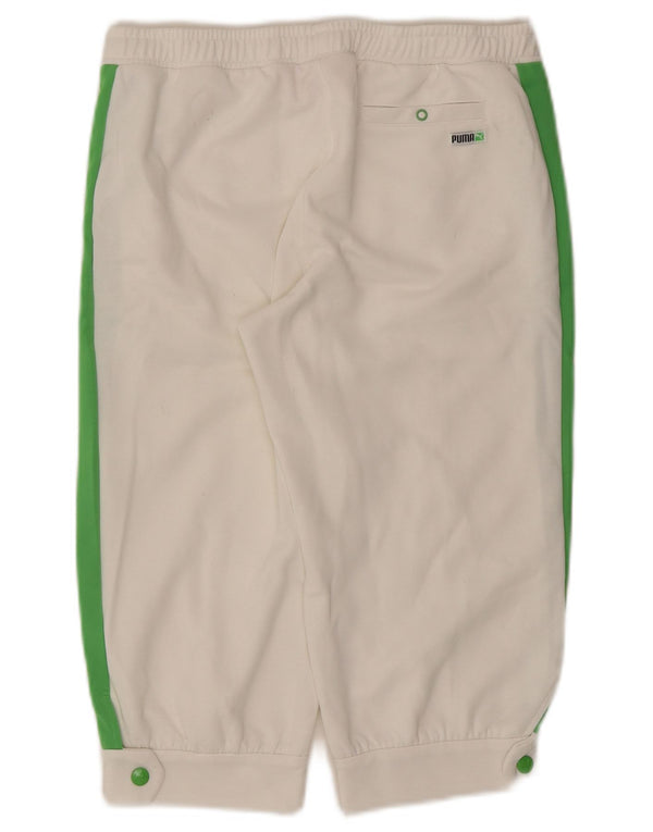 Pantaloncini sportivi Puma da donna Bermuda UK 12 Medium White Colourblock