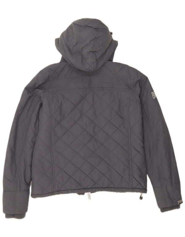 Giacca a vento con cappuccio da donna Superdry Windcheater UK 40 Large Grigia