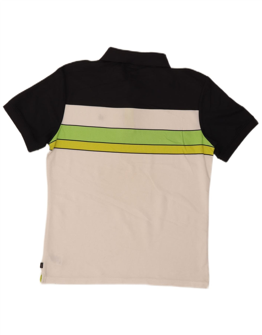 Polo da uomo Calvin Klein in poliestere color block bianco medio