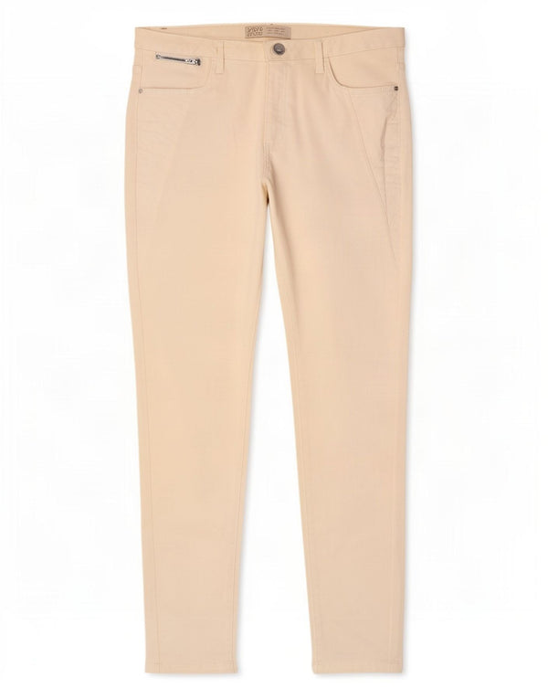 Jeans skinny da donna Zara EU 42 Large W32 L28 Beige