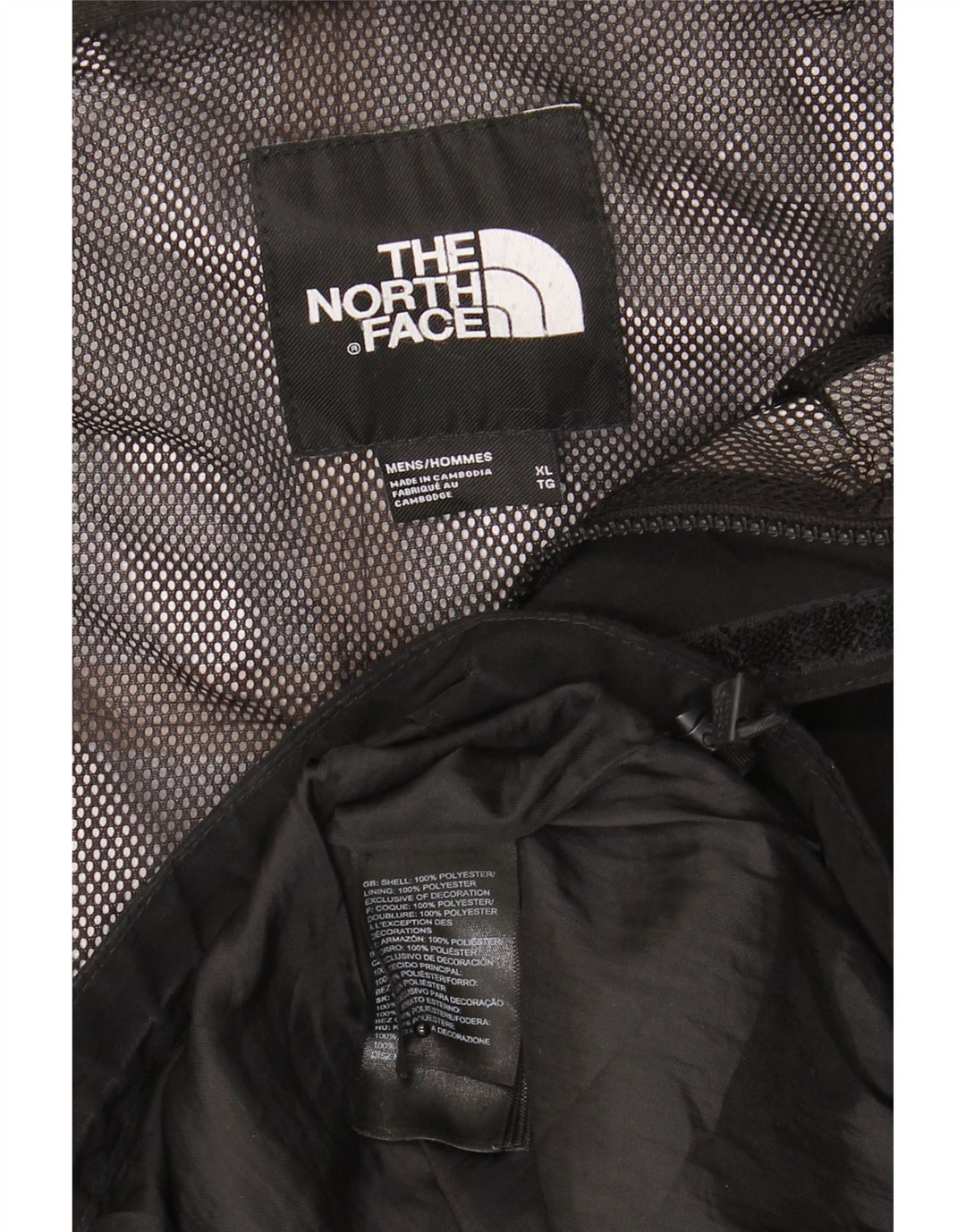 Giacca antipioggia da uomo con cappuccio The North Face UK 42 XL poliestere nero