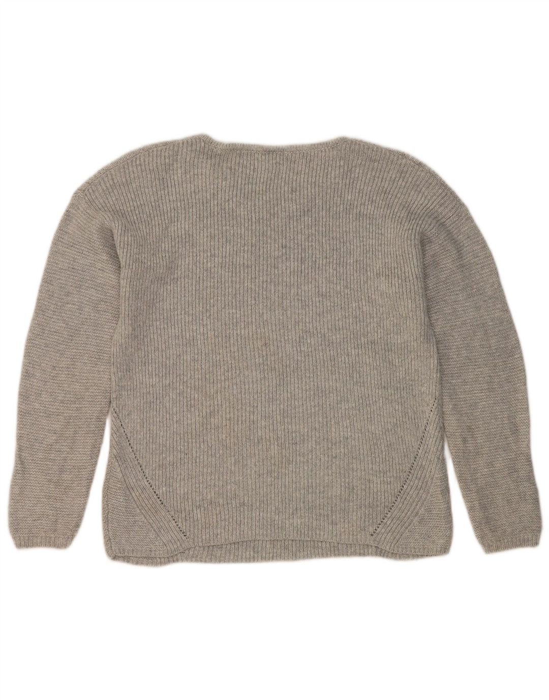 Maglione maglione con scollo a barca da donna Marks & Spencer UK 12 argento medio