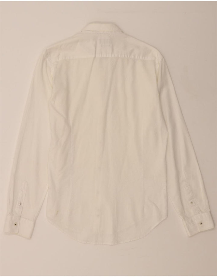 ZARA Mens Slim Fit Shirt Small White Cotton Vintage Zara and Second-Hand Zara from Messina Hembry 