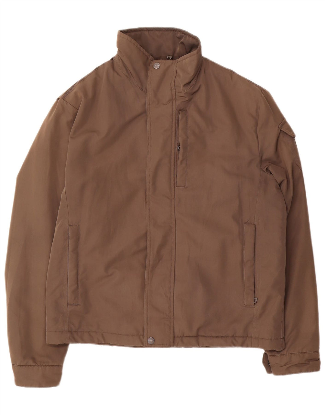 Geox Uomo Respira Bomber Giubbotto UK 40 Large Marrone Poliestere
