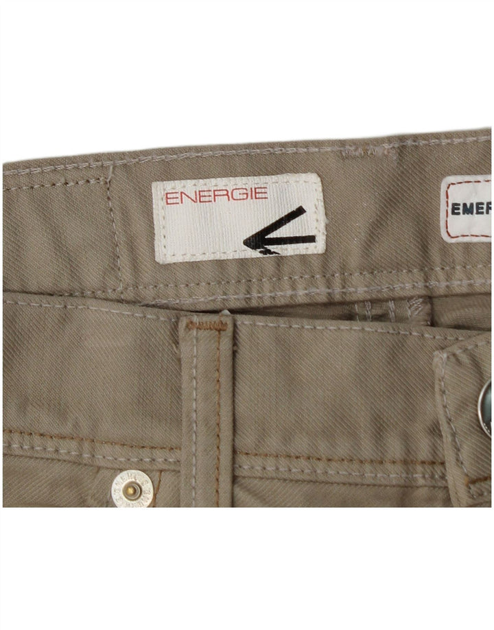 ENERGIE Pantaloni casual dritti da uomo Emerson W33 L32 in cotone beige