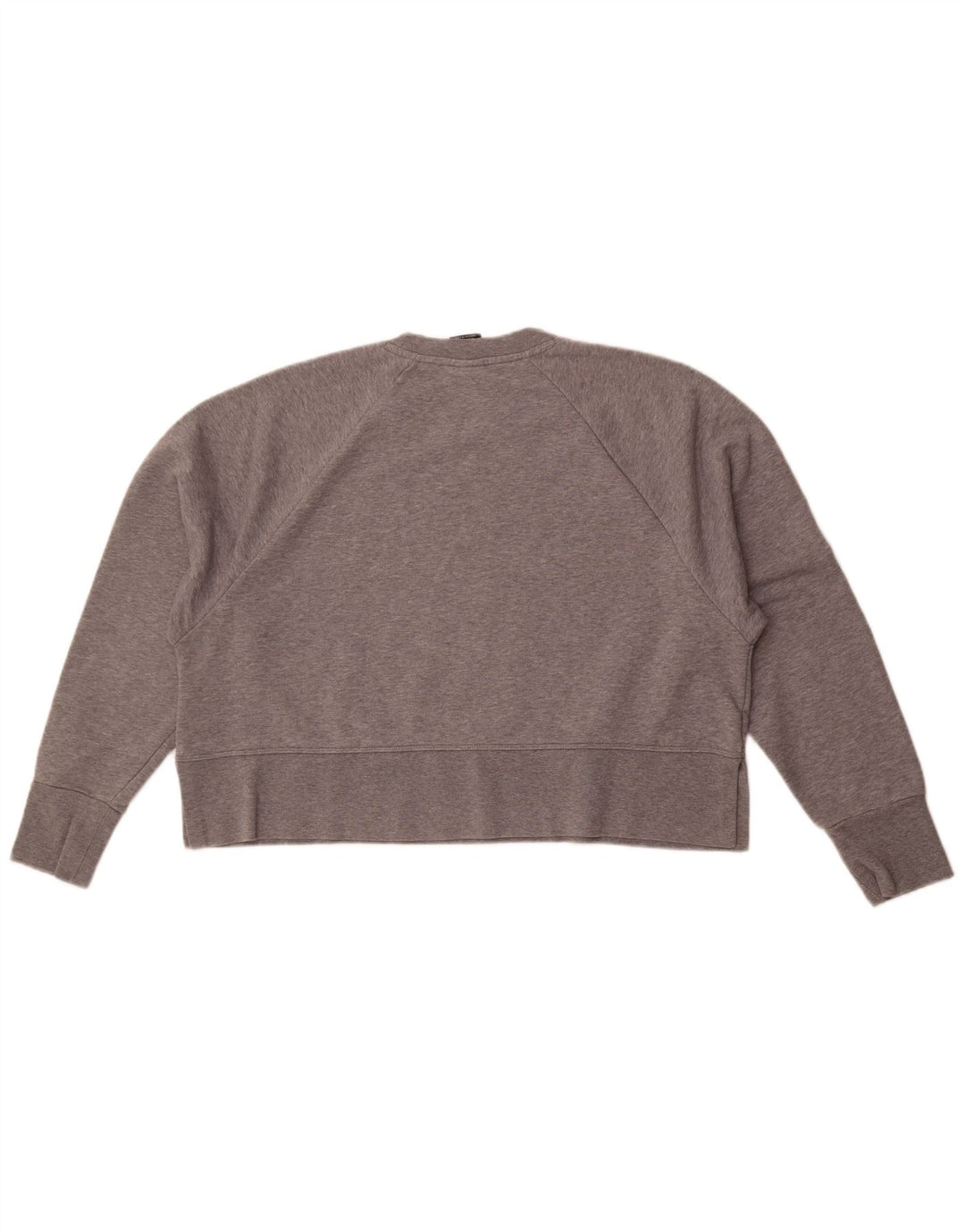 Felpa oversize con grafica Nike Dri Fit da donna UK 14 Grigio medio