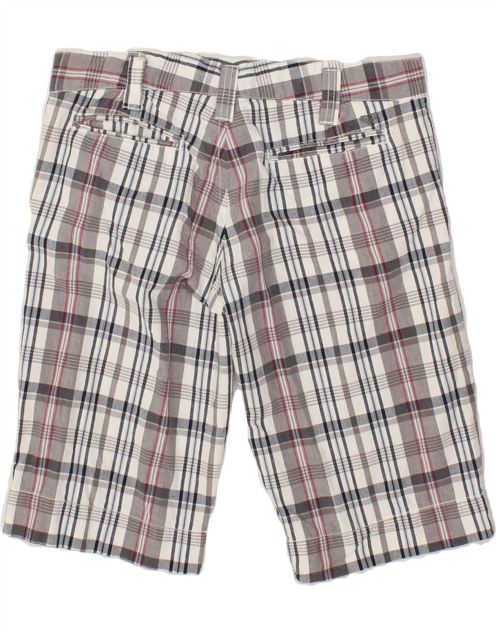 ROXY Womens Chino Shorts US 6 Medium W32  Grey Check Cotton Vintage Roxy and Second-Hand Roxy from Messina Hembry 