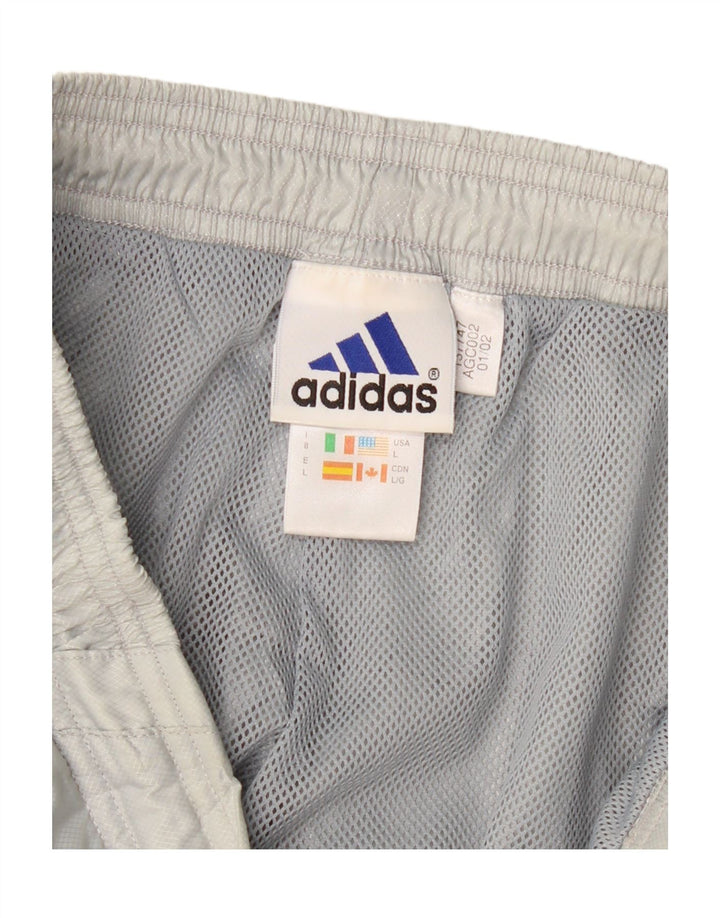 Pantaloni da tuta da uomo ADIDAS grandi in poliestere grigio