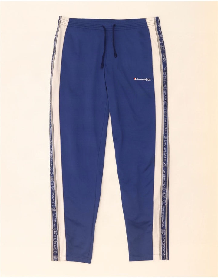 Pantaloni da tuta con grafica da uomo Champion XL Blu Colourblock
