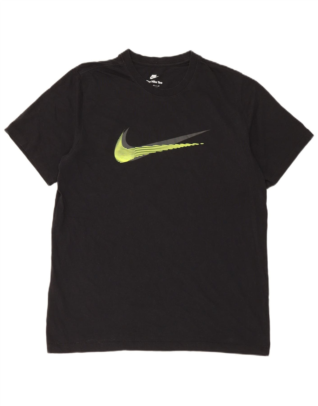 T-shirt grafica da uomo NIKE Top grande in cotone nero