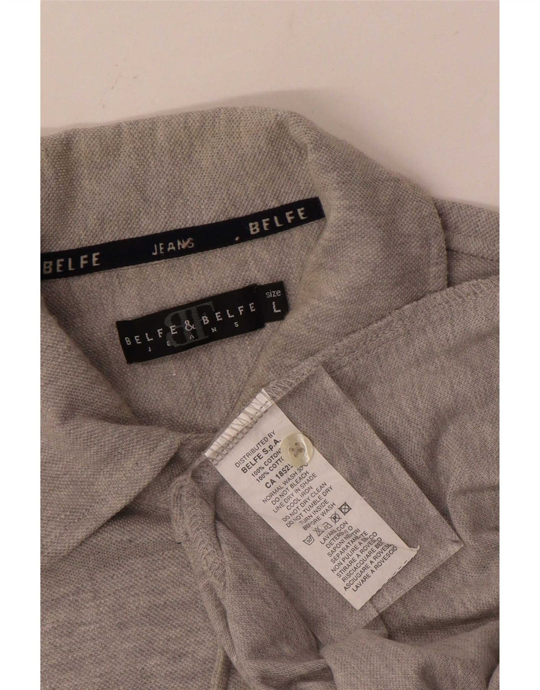 Camicia Uomo Belfe & Belfe Grande Cotone Grigio