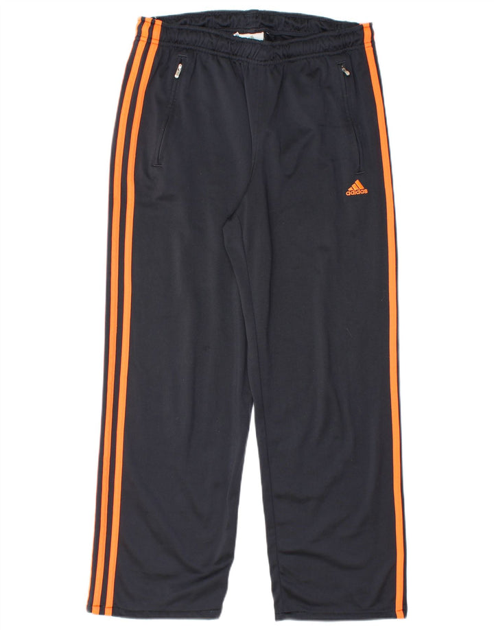 Pantaloni da tuta da uomo Adidas Small in poliestere blu navy