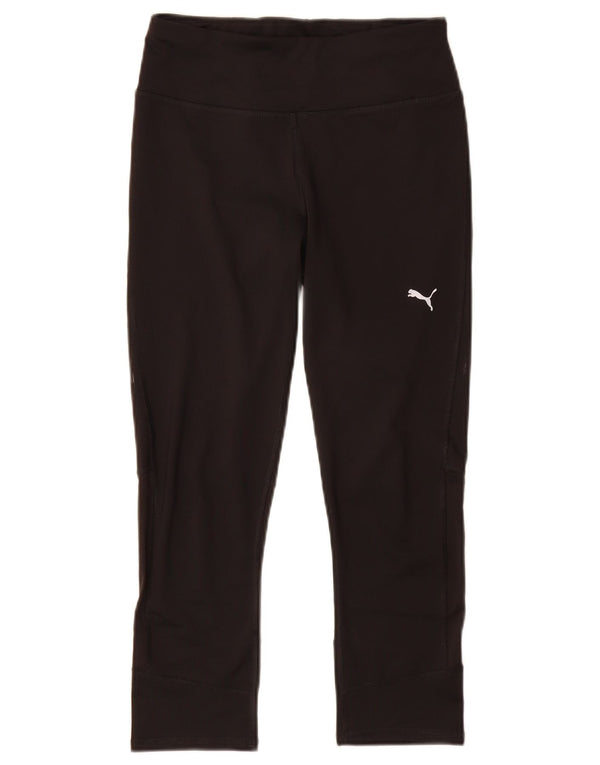 Leggings Capri da donna Puma UK 8 Small Nero Poliestere