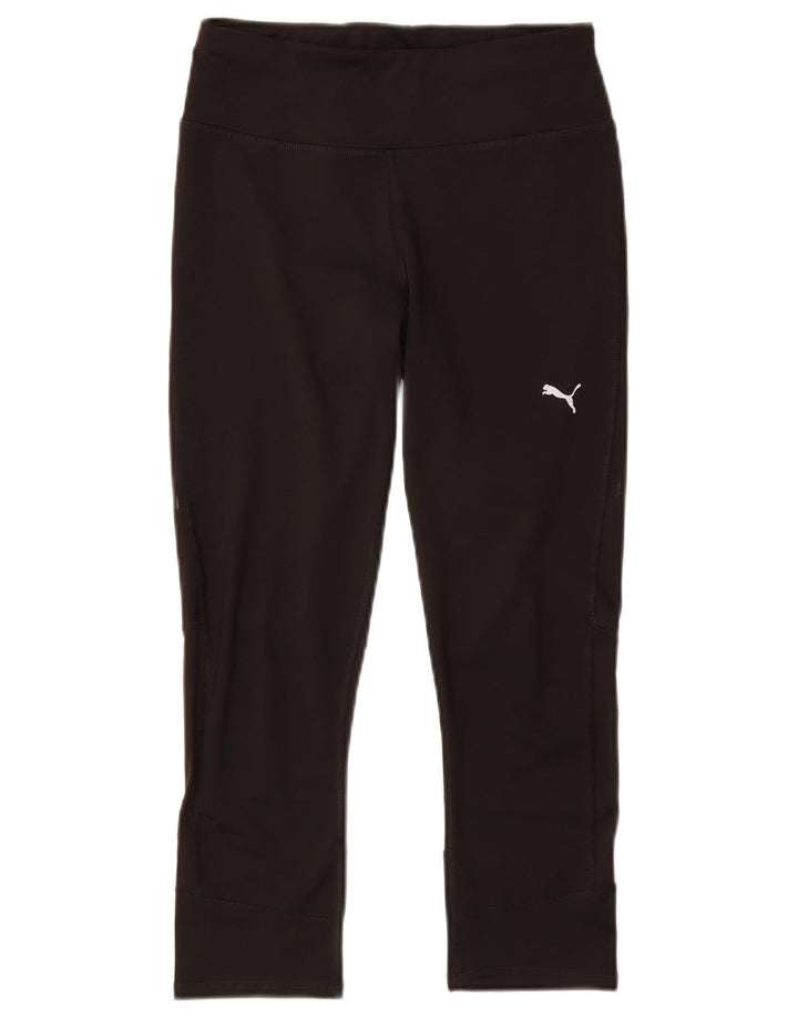 Leggings Capri da donna Puma UK 8 Small Nero Poliestere