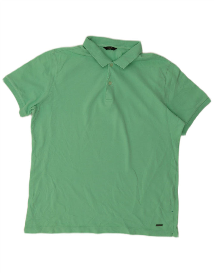 Polo Uomo MASSIMO DUTTI Large Verde Cotone