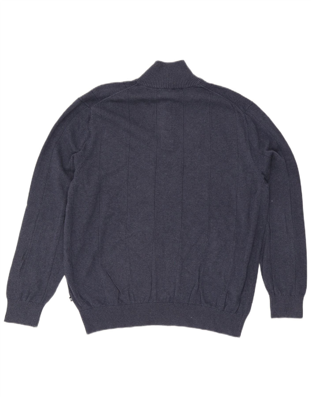 Maglione da uomo Nautica con collo a bottoni XL in cotone blu navy