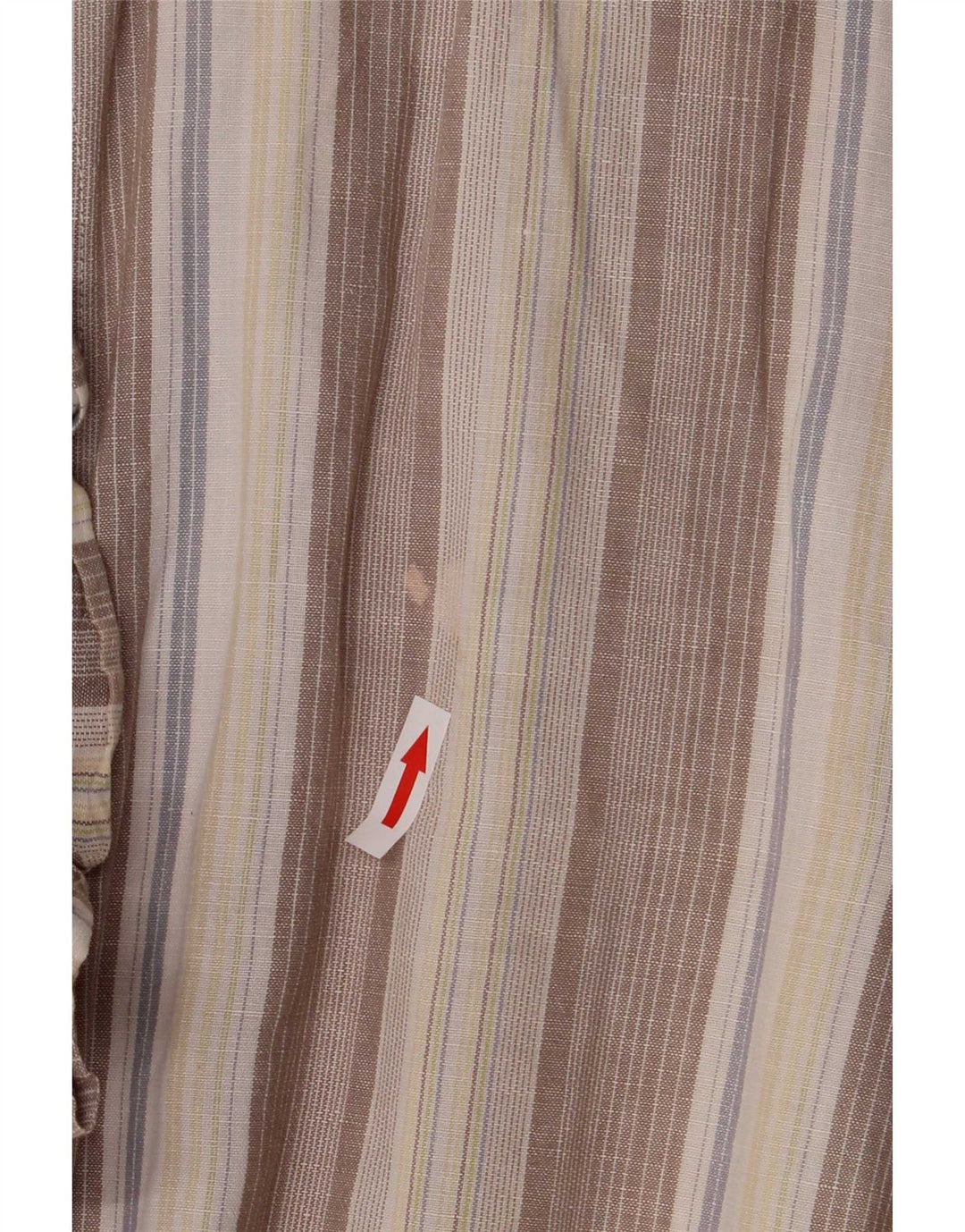 Camicia a maniche corte da uomo Izod in lino a righe grigie grandi