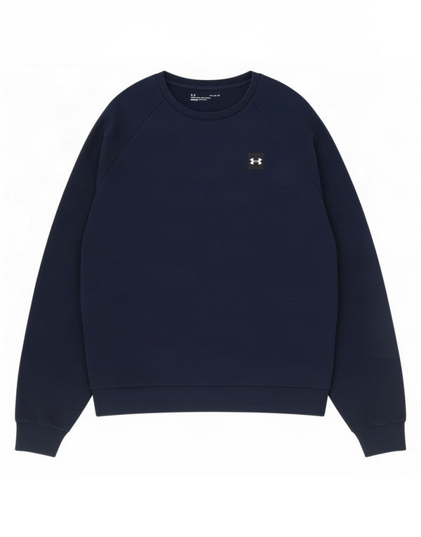 Felpa da uomo Under Armour Maglione grande cotone blu navy