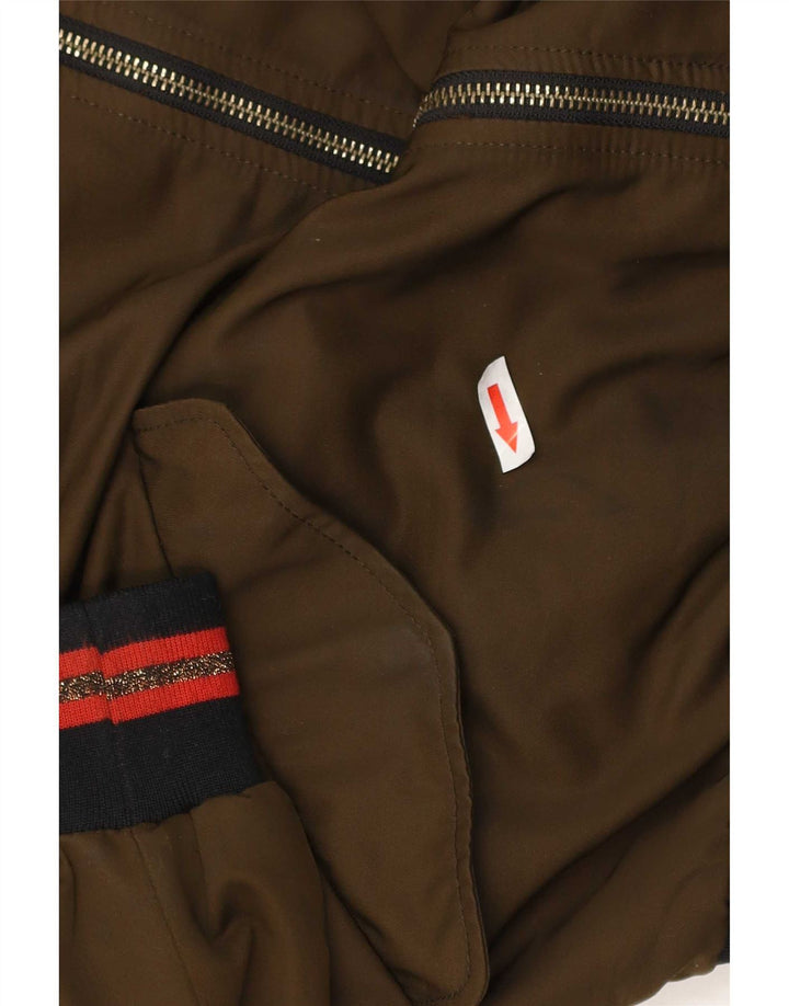 Giubbotto bomber da donna Zara UK 40 grande poliestere kaki